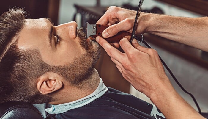 Hipster,Client,Visiting,Barber,Shop