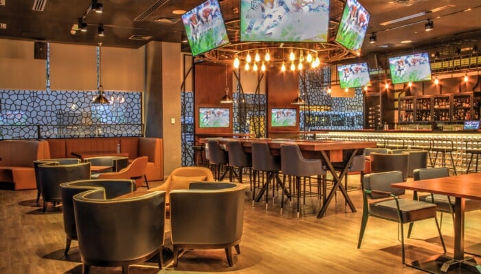 ambient lighting sports bar