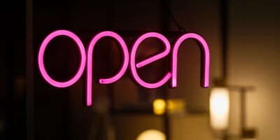 Liating Image Open Sign